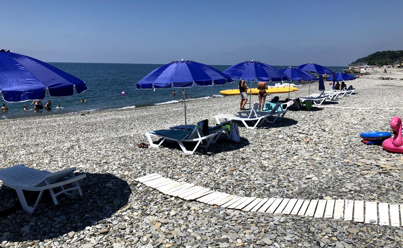 Photo de Yakornaya Shchel beach avec caillou gris de surface