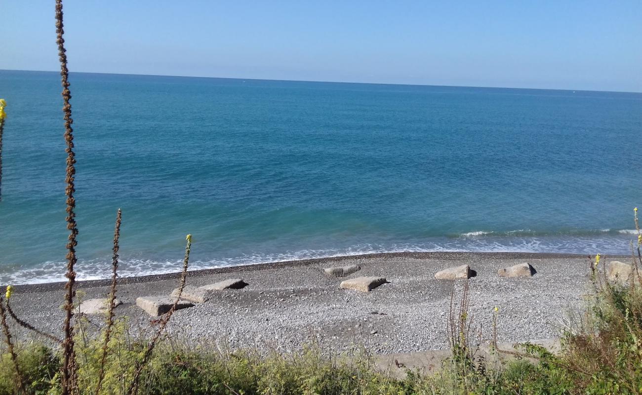 Photo de Katkova Shchel beach avec caillou gris de surface