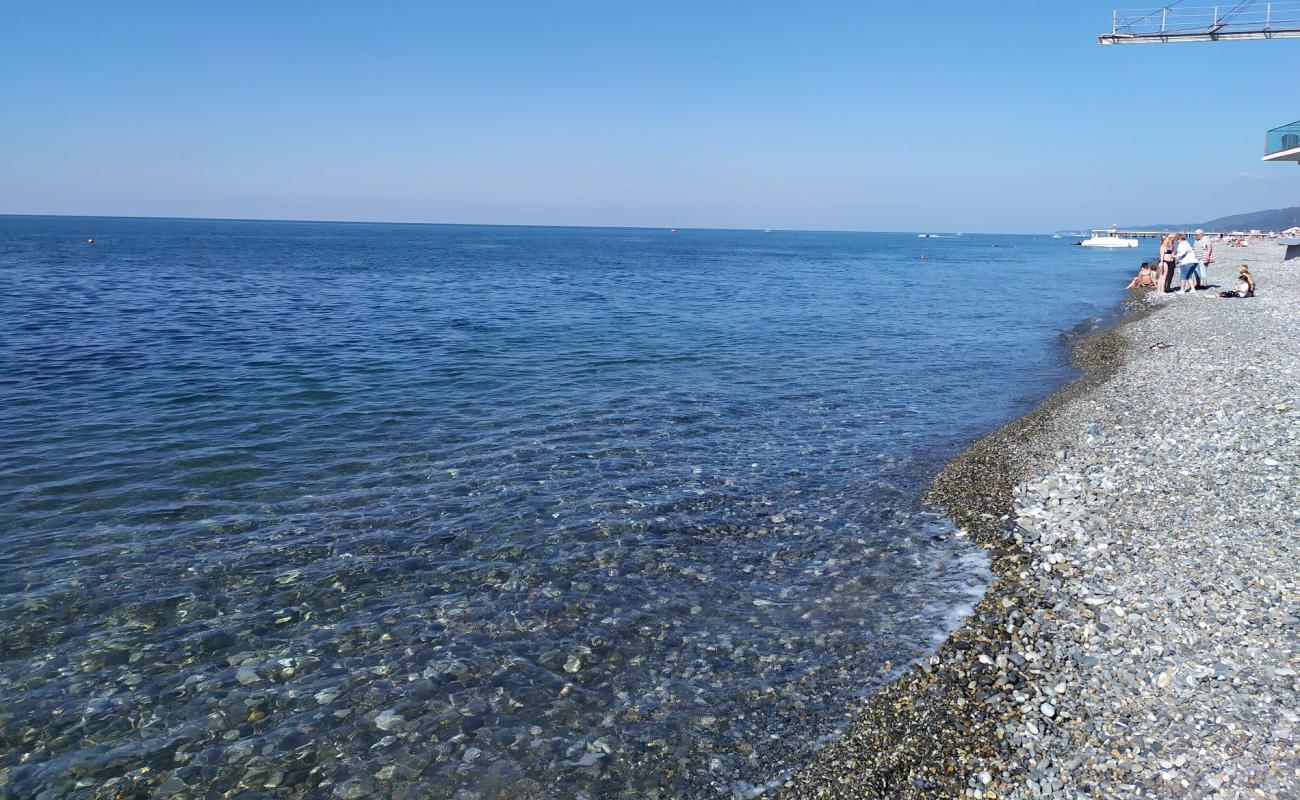 Photo de Lazarevskoe beach avec caillou gris de surface