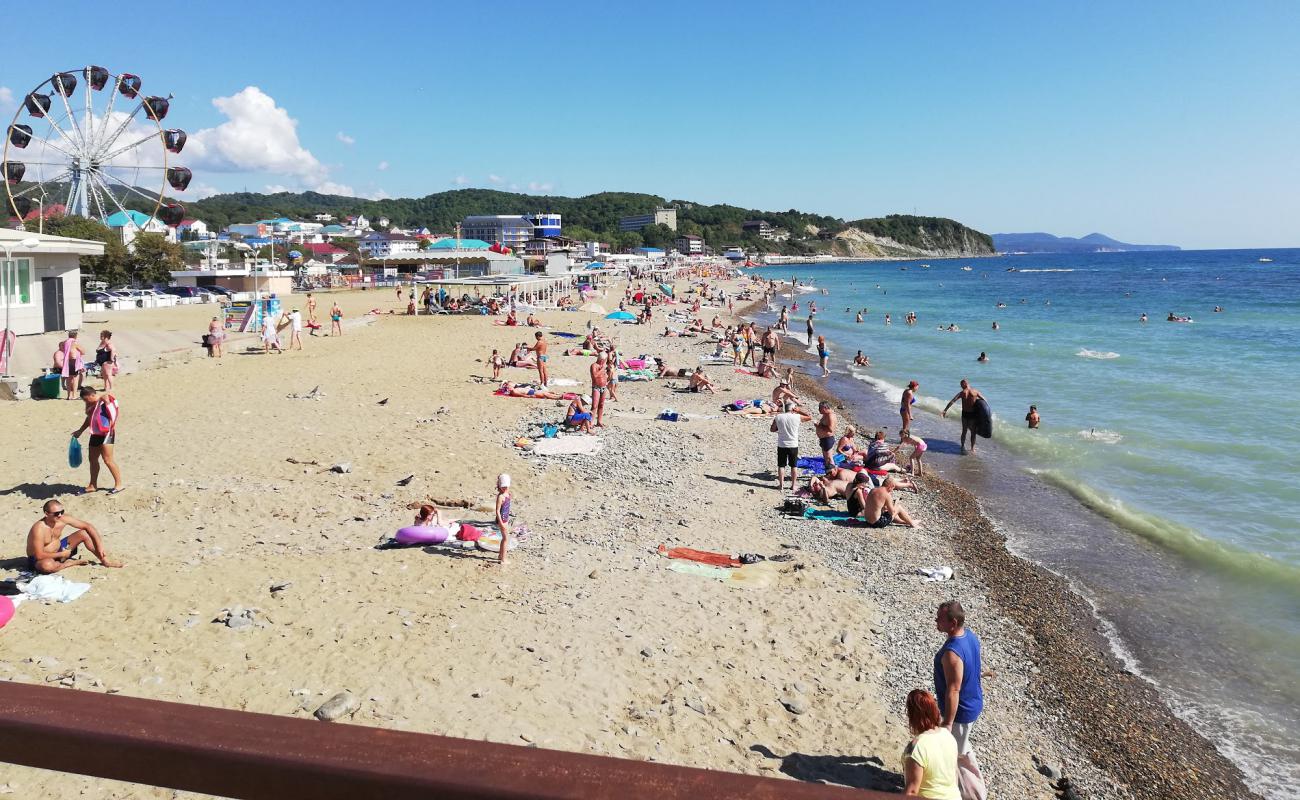 Photo de Lermontovo Village beach avec sable lumineux de surface