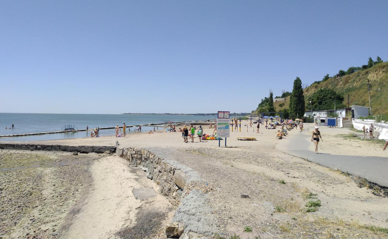 Photo de Plyazh Taganrog avec sable beige & galets de surface