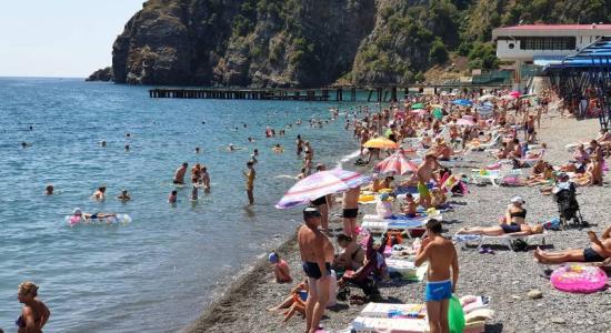 Crimea hotel beach