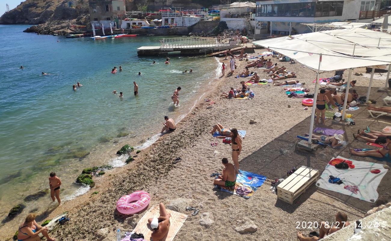 Photo de Mramornyy beach avec caillou fin clair de surface