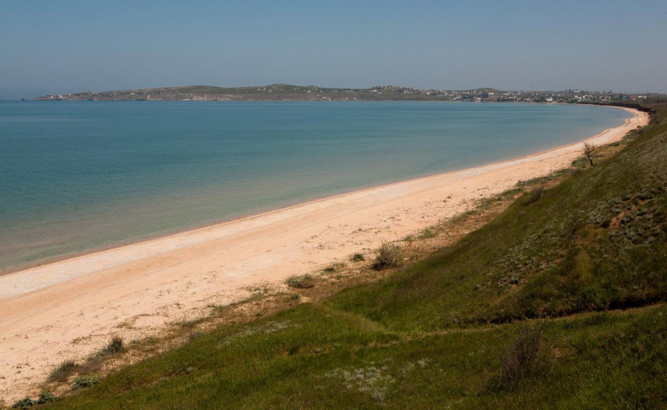 Photo de Zavodskoye Beach avec sable coquillier lumineux de surface