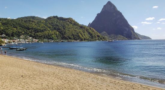 Soufriere beach