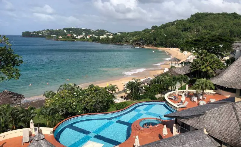 Photo de La Toc beach avec sable beige fin de surface