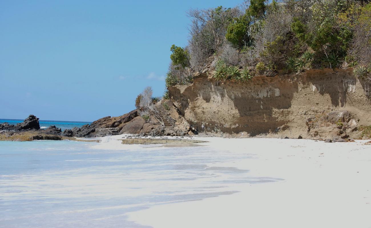Photo de Lagoon beach avec sable beige fin de surface