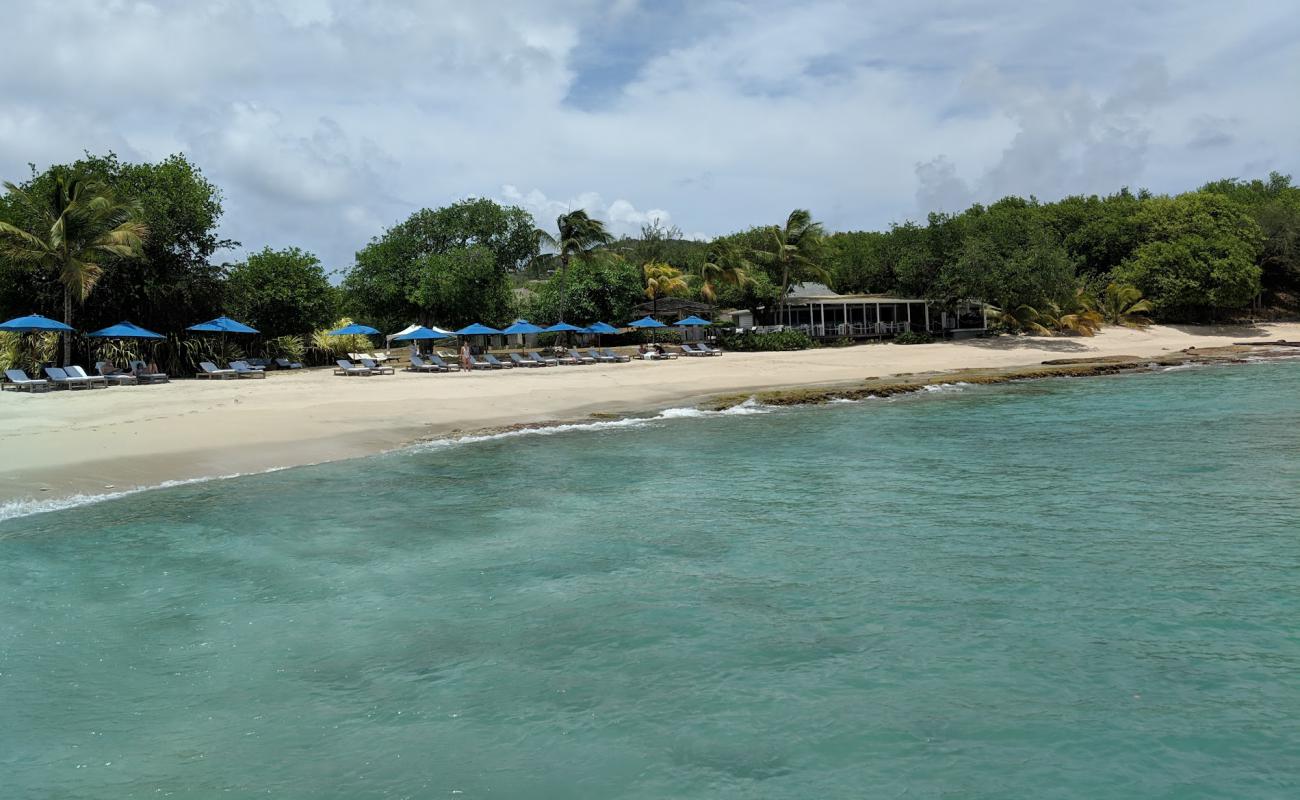 Photo de Cotton House beach avec sable fin et lumineux de surface