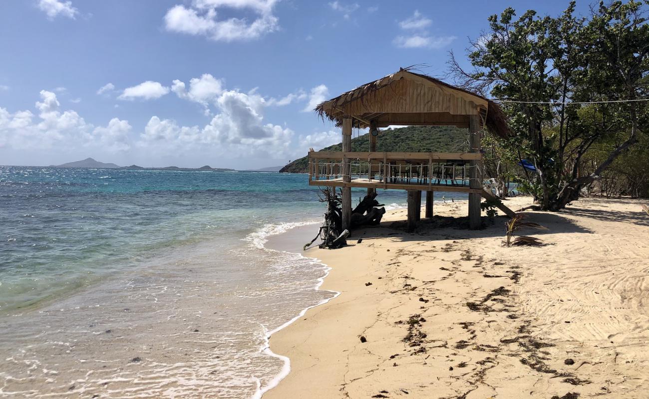 Photo de Windward Bay beach avec sable lumineux de surface