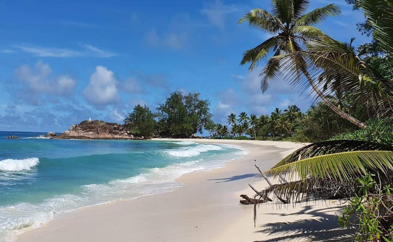 Photo de Plage d'Anse Kerlan avec sable fin blanc de surface