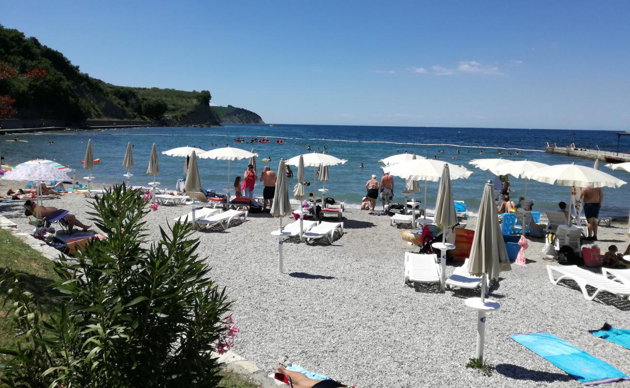 Photo de Simon's Bay beach avec caillou fin clair de surface