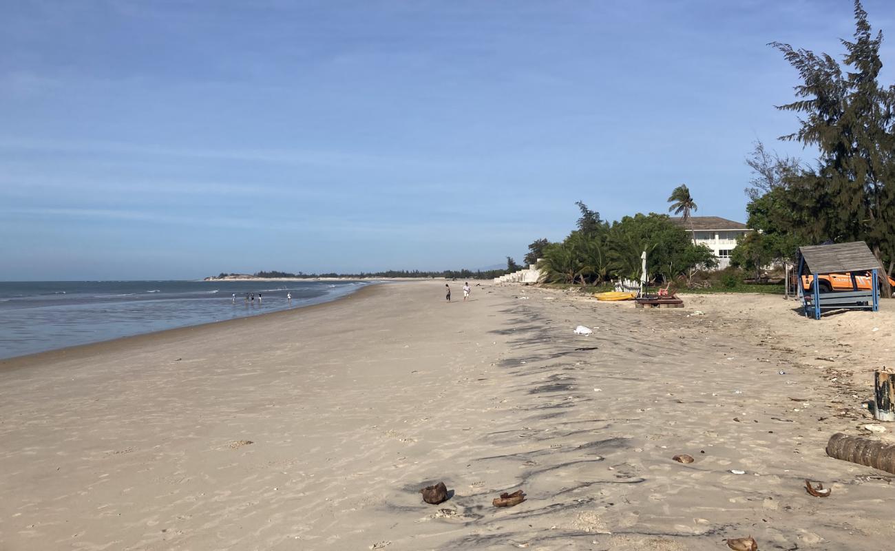 Photo de Gold Rock Beach avec sable beige de surface