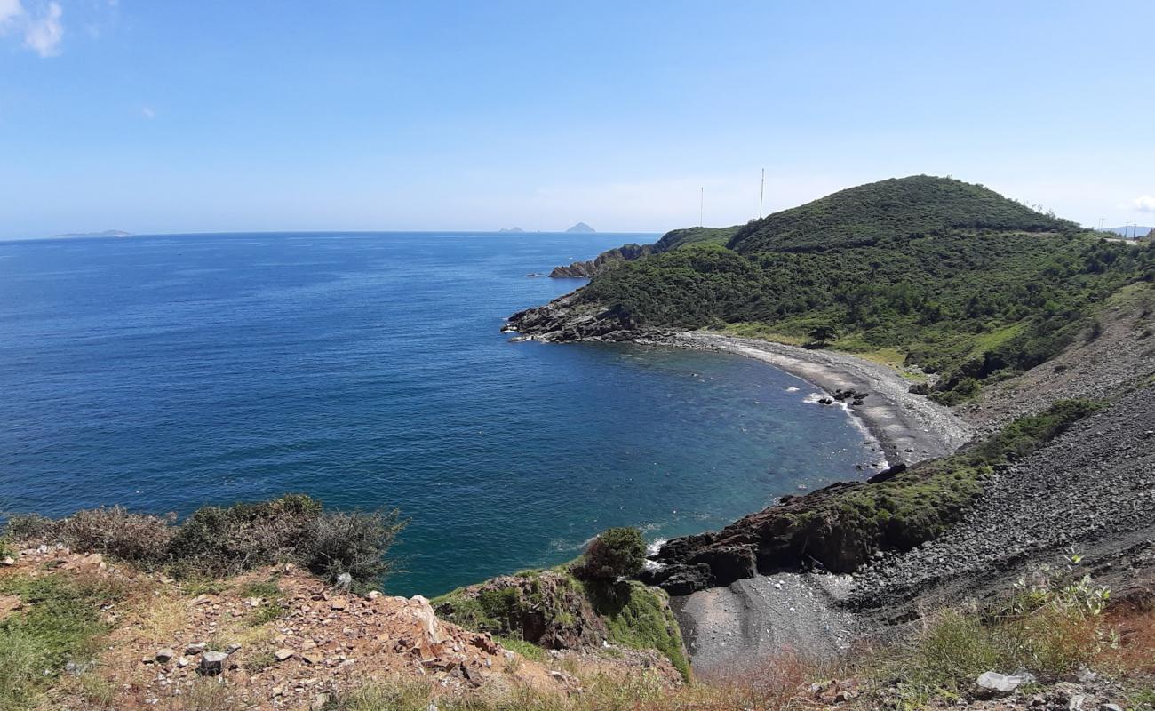 Photo de Hau Beach avec caillou gris de surface