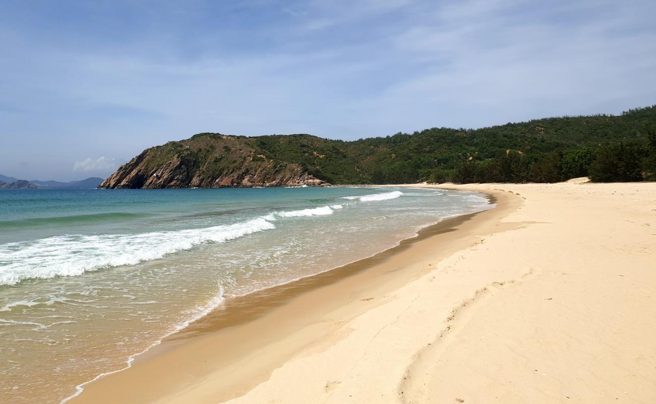Photo de Bai Nom Beach avec sable beige fin de surface
