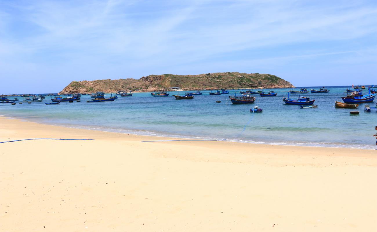 Photo de Nhon Hai Beach avec sable lumineux de surface