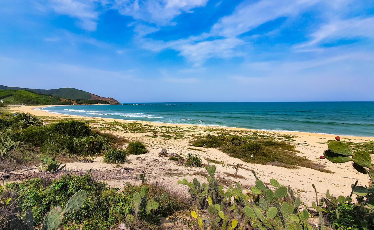 Photo de Bai Lo Dieu Beach avec sable lumineux de surface