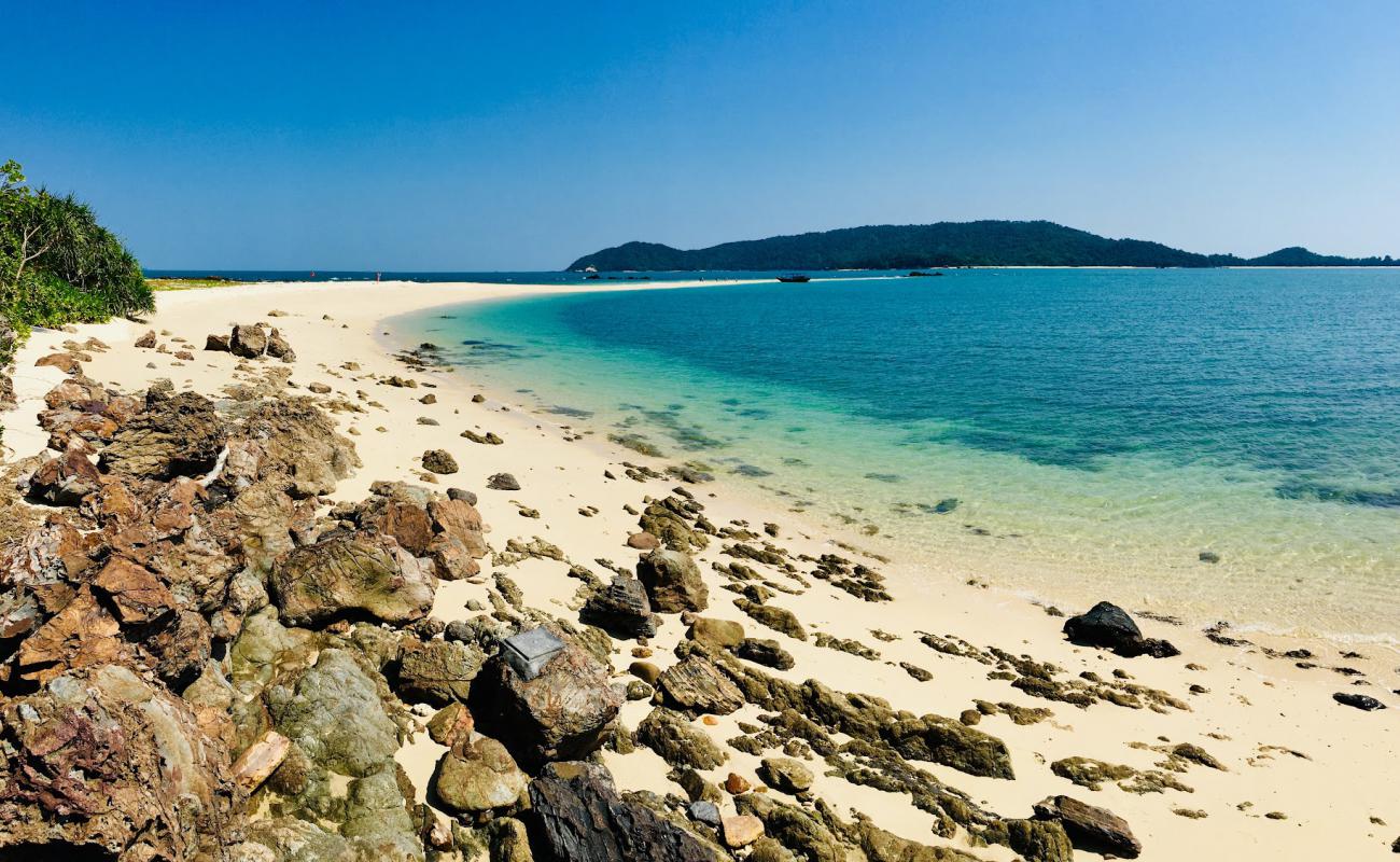 Photo de Baby carp Beach avec sable lumineux de surface