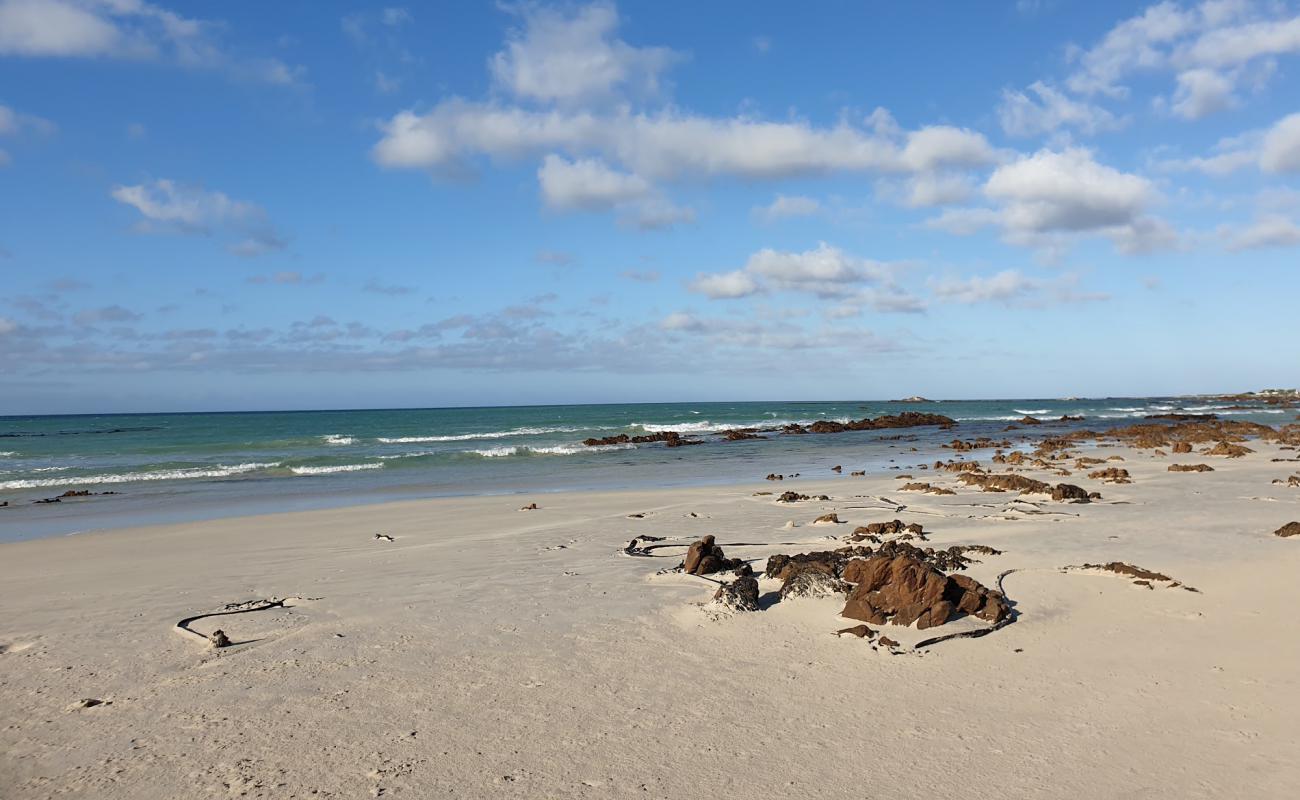 Photo de Franskraal beach avec sable lumineux de surface