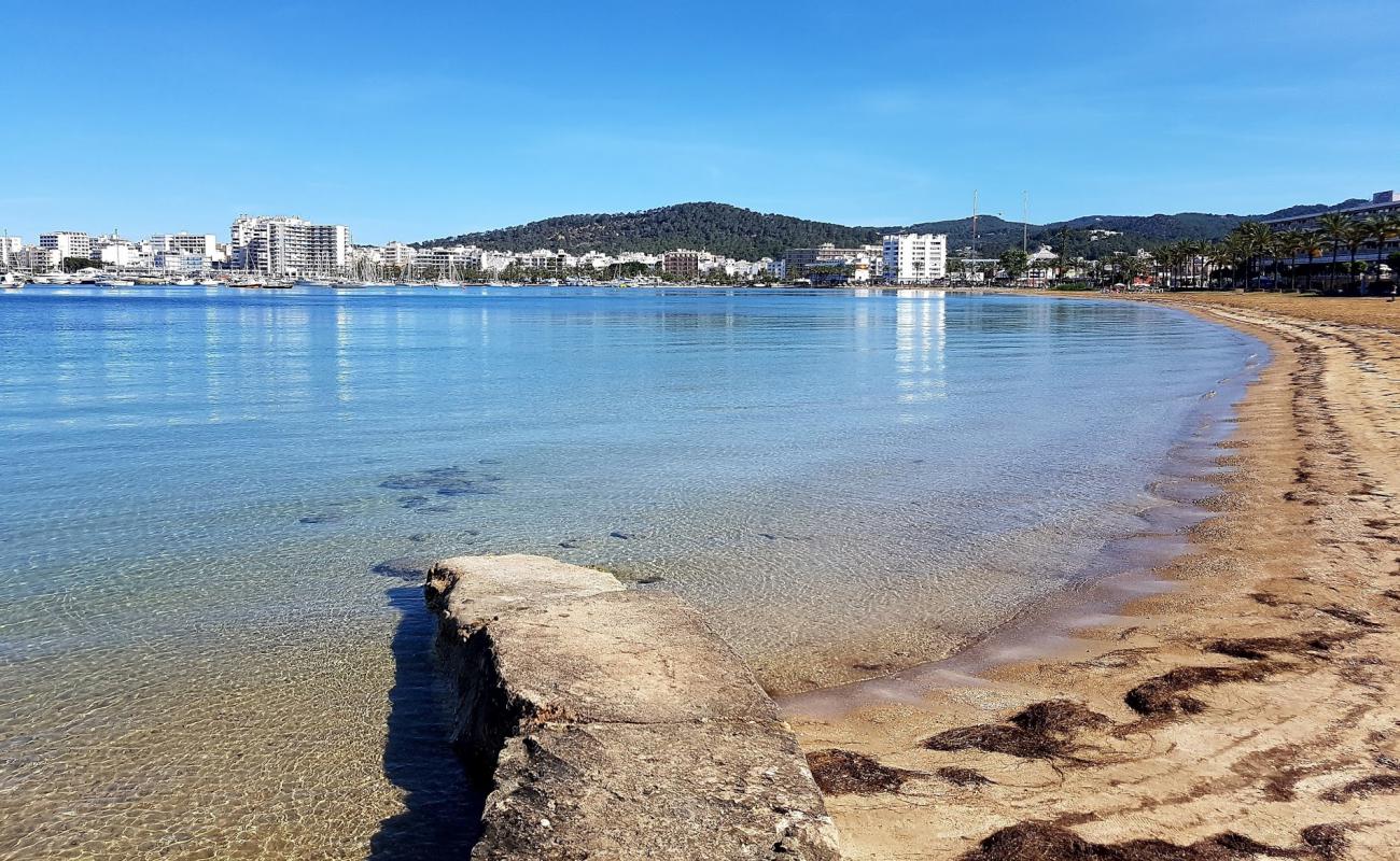 Photo de Punta des Molf avec sable beige fin de surface