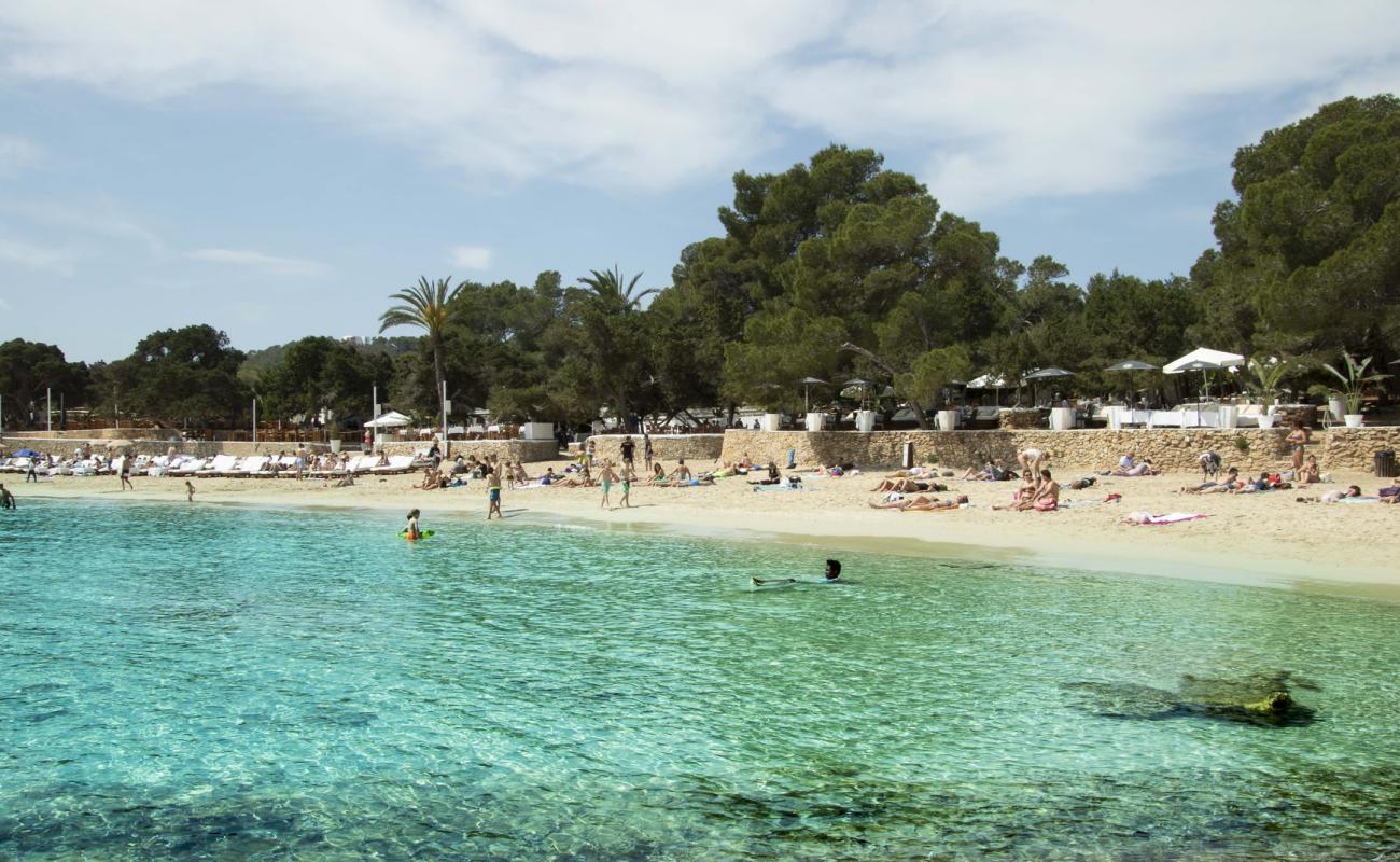 Photo de Cala Bassa avec sable fin et lumineux de surface