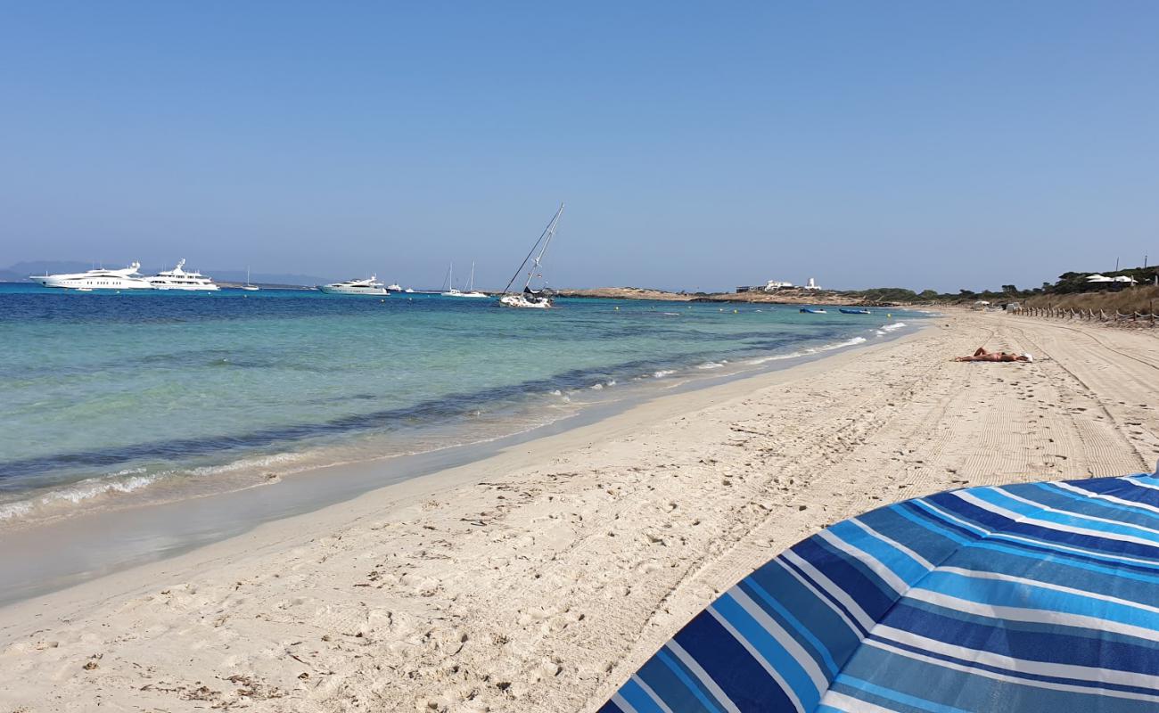 Photo de Platja des Copinyar avec sable fin blanc de surface