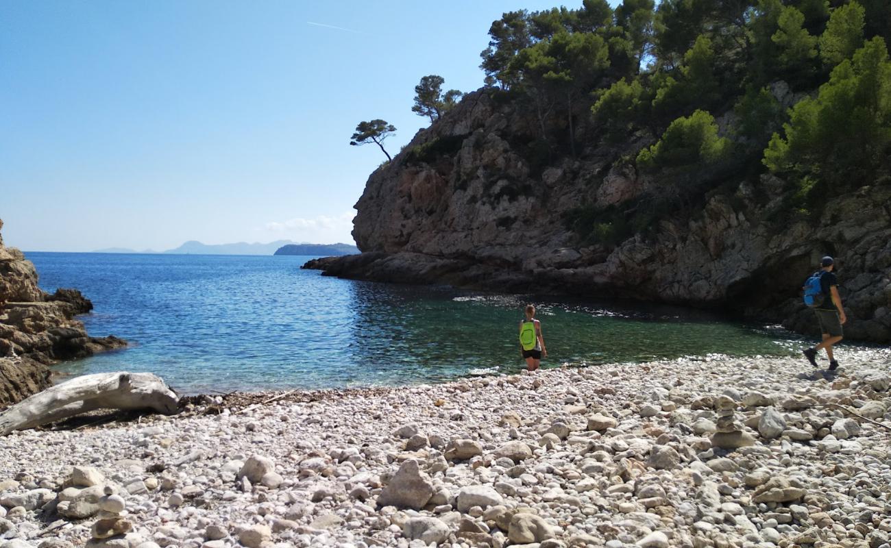 Photo de Cala en Feliu Beach avec terrain rocheux de surface