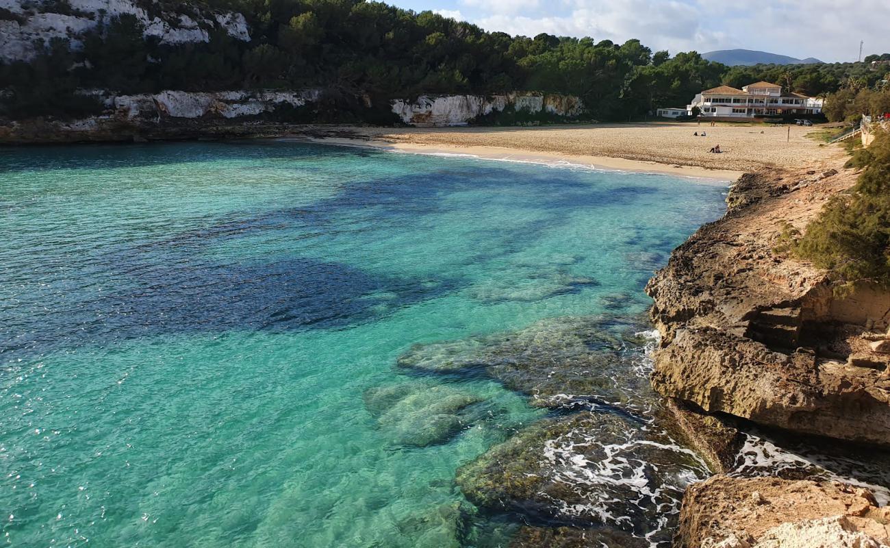 Photo de Plage d'Estany d'en Mas avec sable fin et lumineux de surface