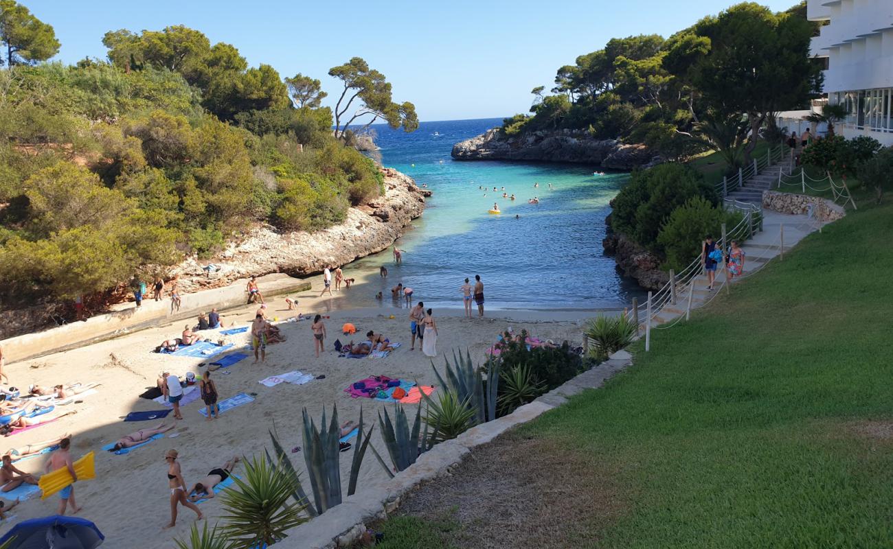 Photo de Cala Egos avec sable beige fin de surface