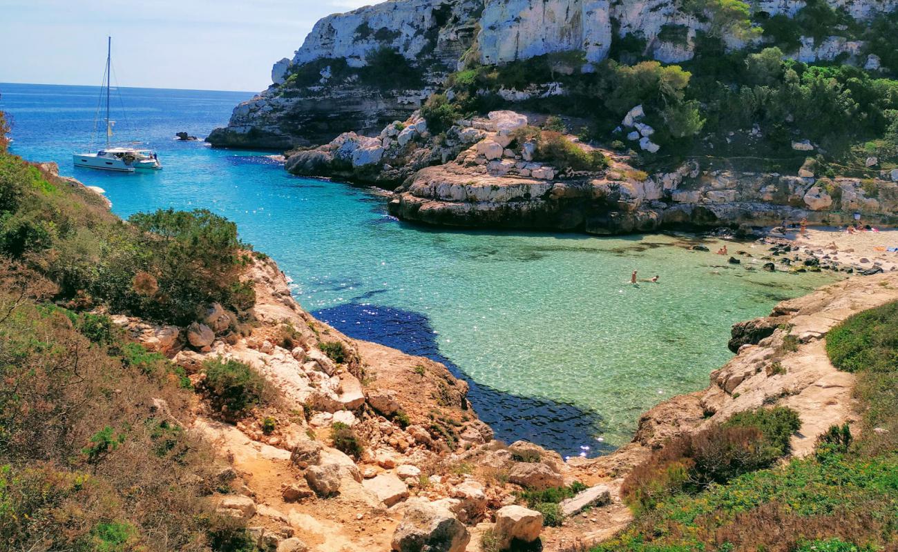 Photo de Cala Marmols avec sable fin et lumineux de surface