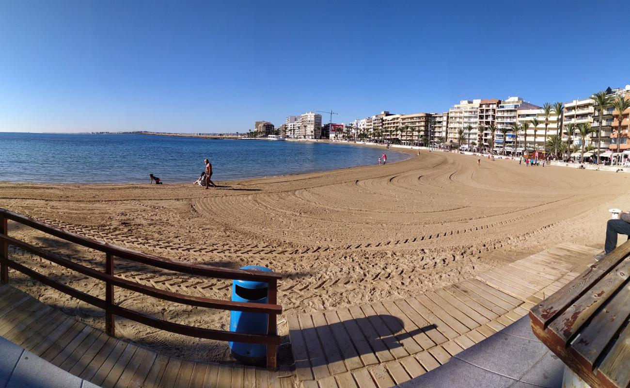 Photo de Playa del Cura avec sable brun de surface