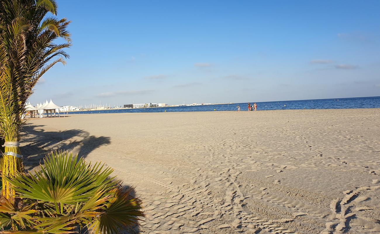 Photo de Beach Santa Pola avec sable fin brun de surface