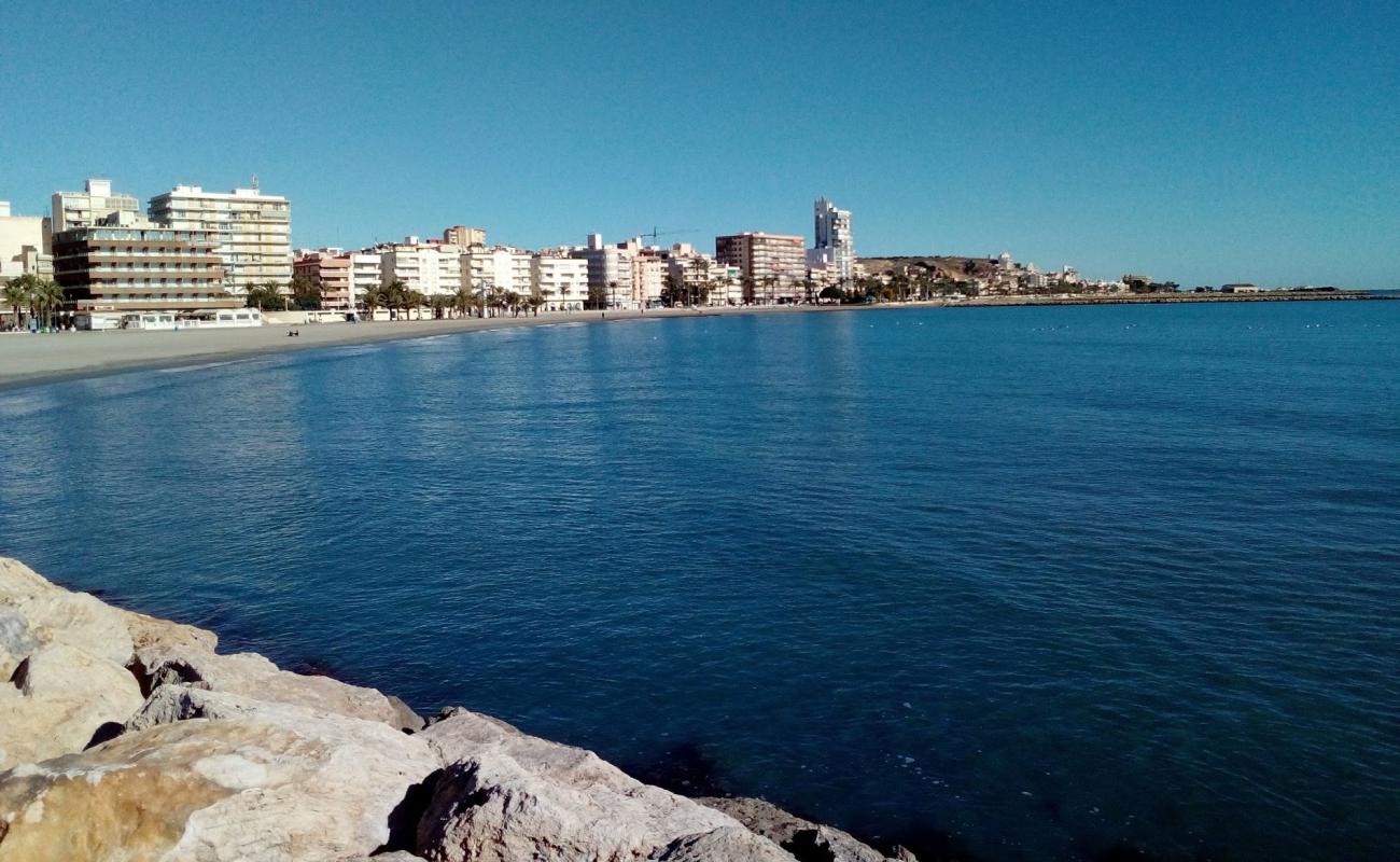 Photo de Beach Santa Pola 2 avec sable brun de surface