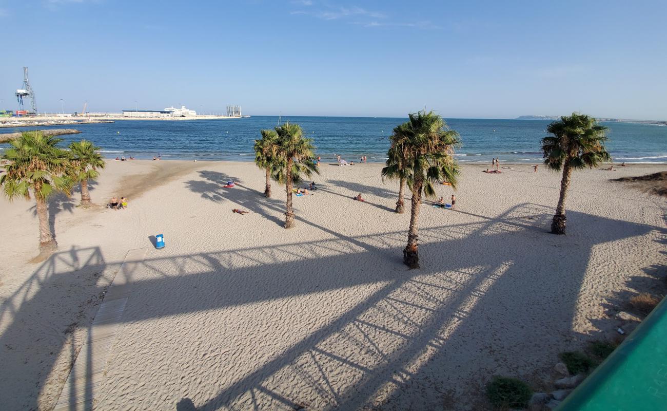 Photo de Playa de San Gabriel avec sable lumineux de surface