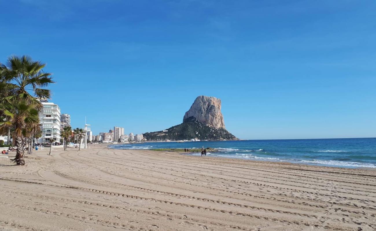 Photo de Playa del Arenal-Bol avec sable lumineux de surface