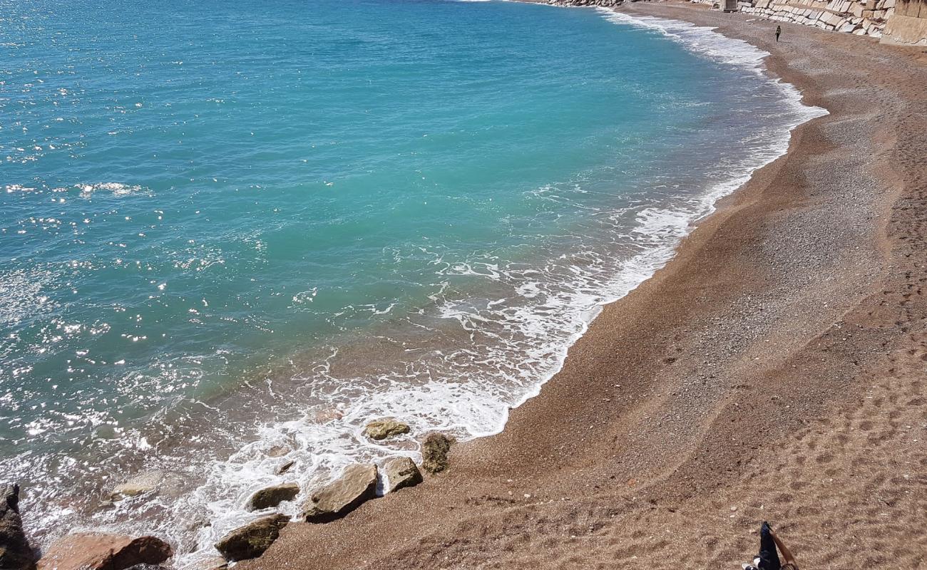 Photo de Cala del Puntal I avec caillou fin gris de surface