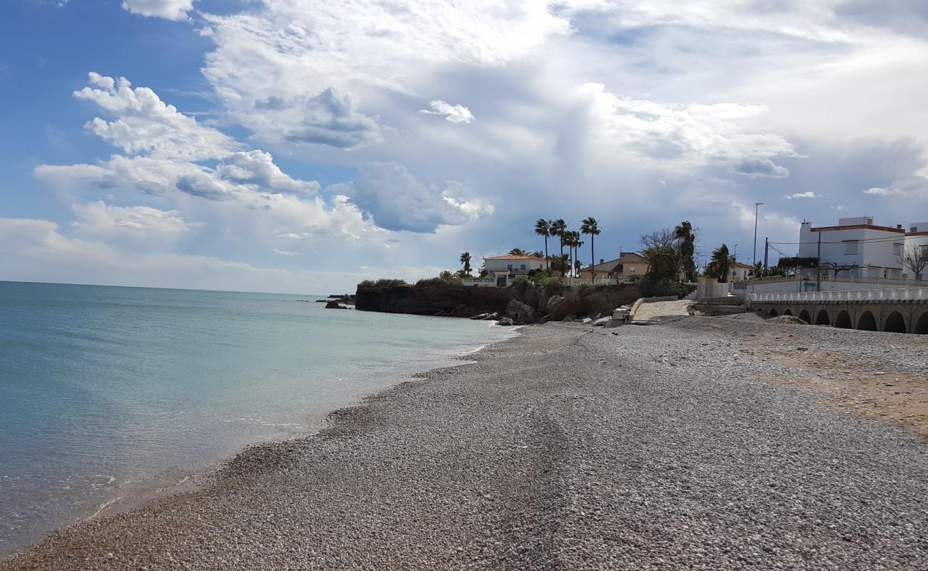 Photo de Platja del Saldonar avec caillou fin gris de surface