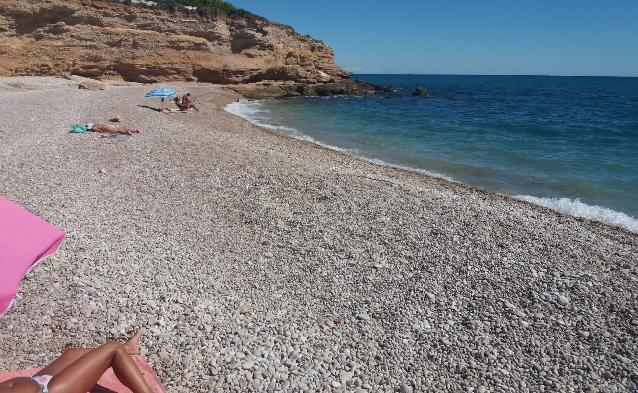 Photo de Cala del Triador avec caillou fin gris de surface