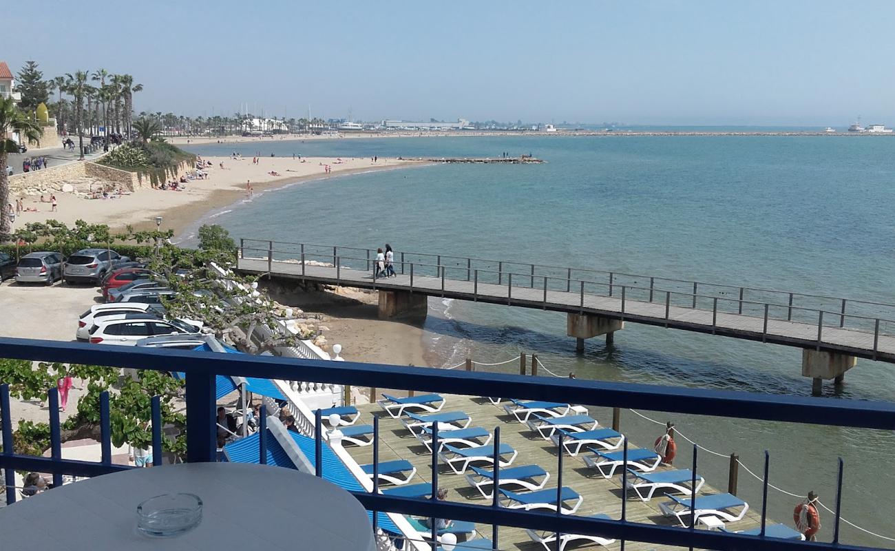 Photo de Platja dels Hortets avec sable beige de surface