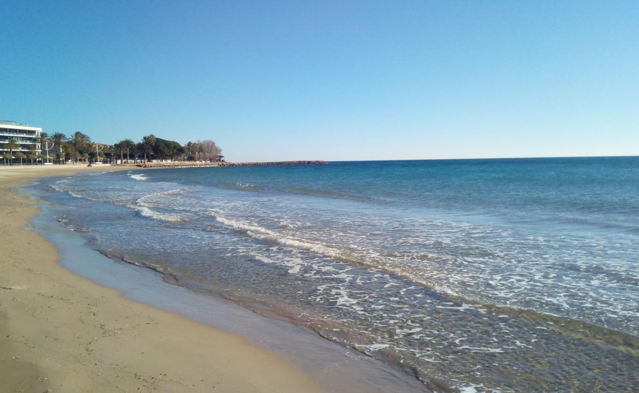 Photo de Pratja d'en Fores avec sable beige fin de surface