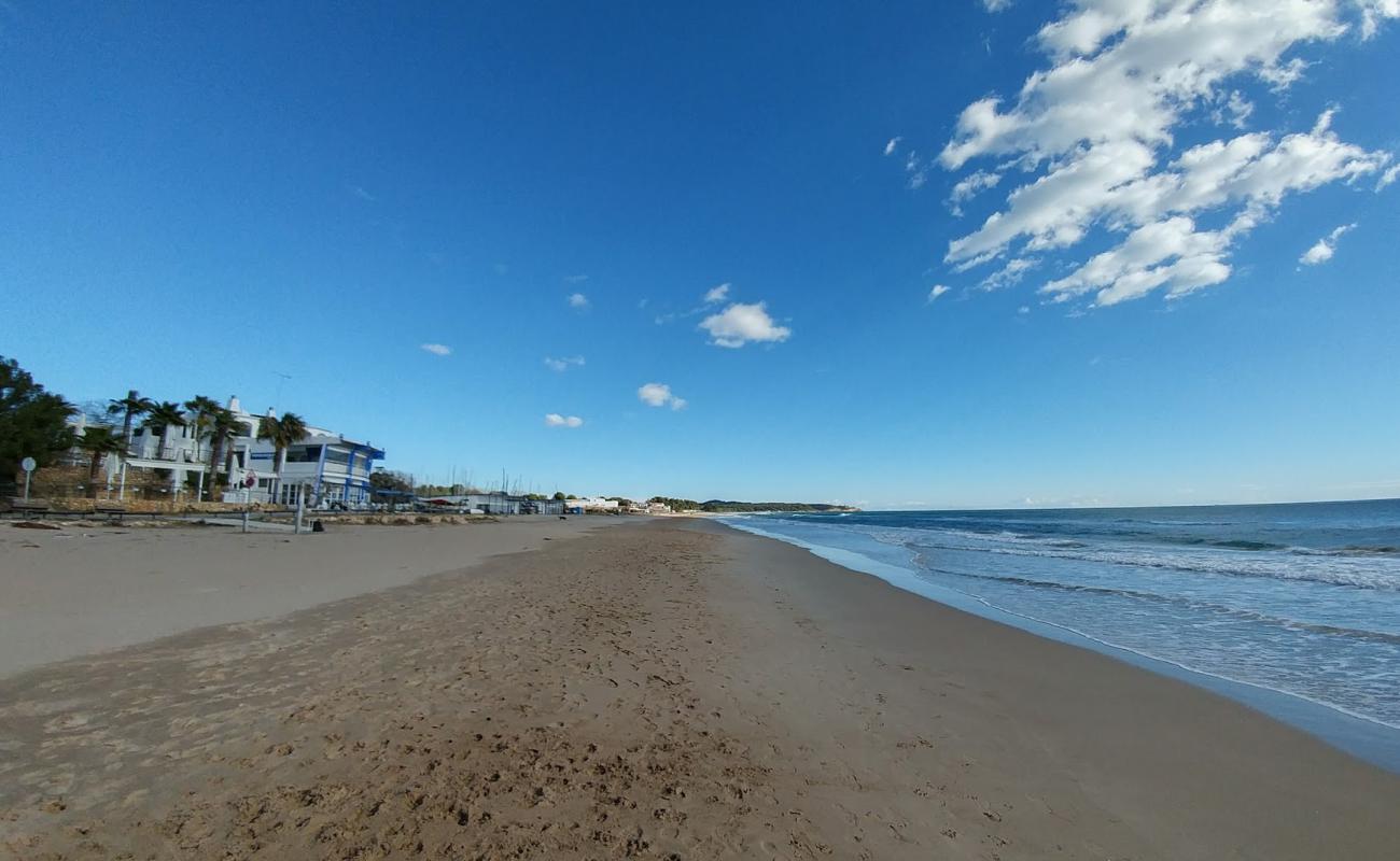 Photo de Platja Llarga Beach avec sable beige de surface