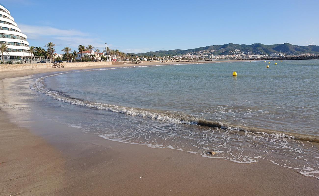 Photo de Platja Terramar avec sable beige de surface