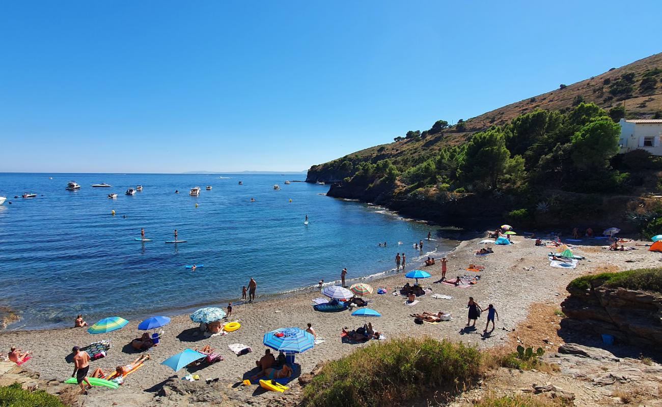 Photo de Cala Calitjas avec petits galets gris de surface