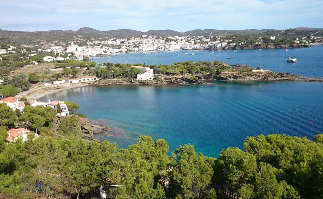 Photo de Platja sa Conca avec sable gris & rochers de surface