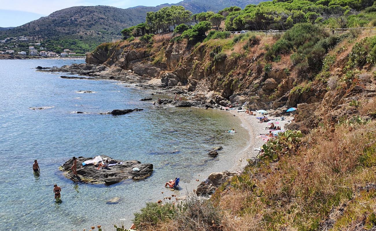 Photo de Platja sota s'Arenella avec petits galets gris de surface