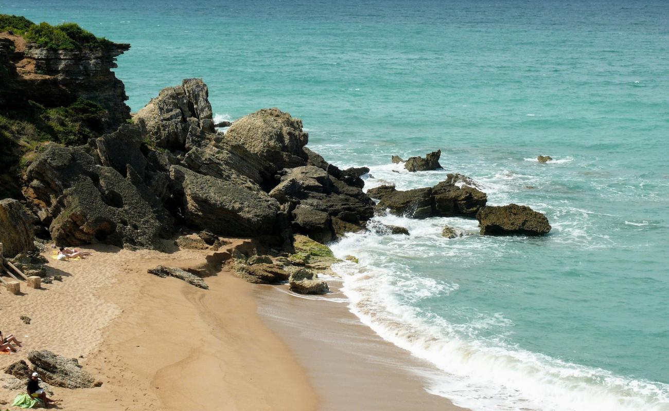 Photo de Cala el Frailecillo avec sable lumineux de surface