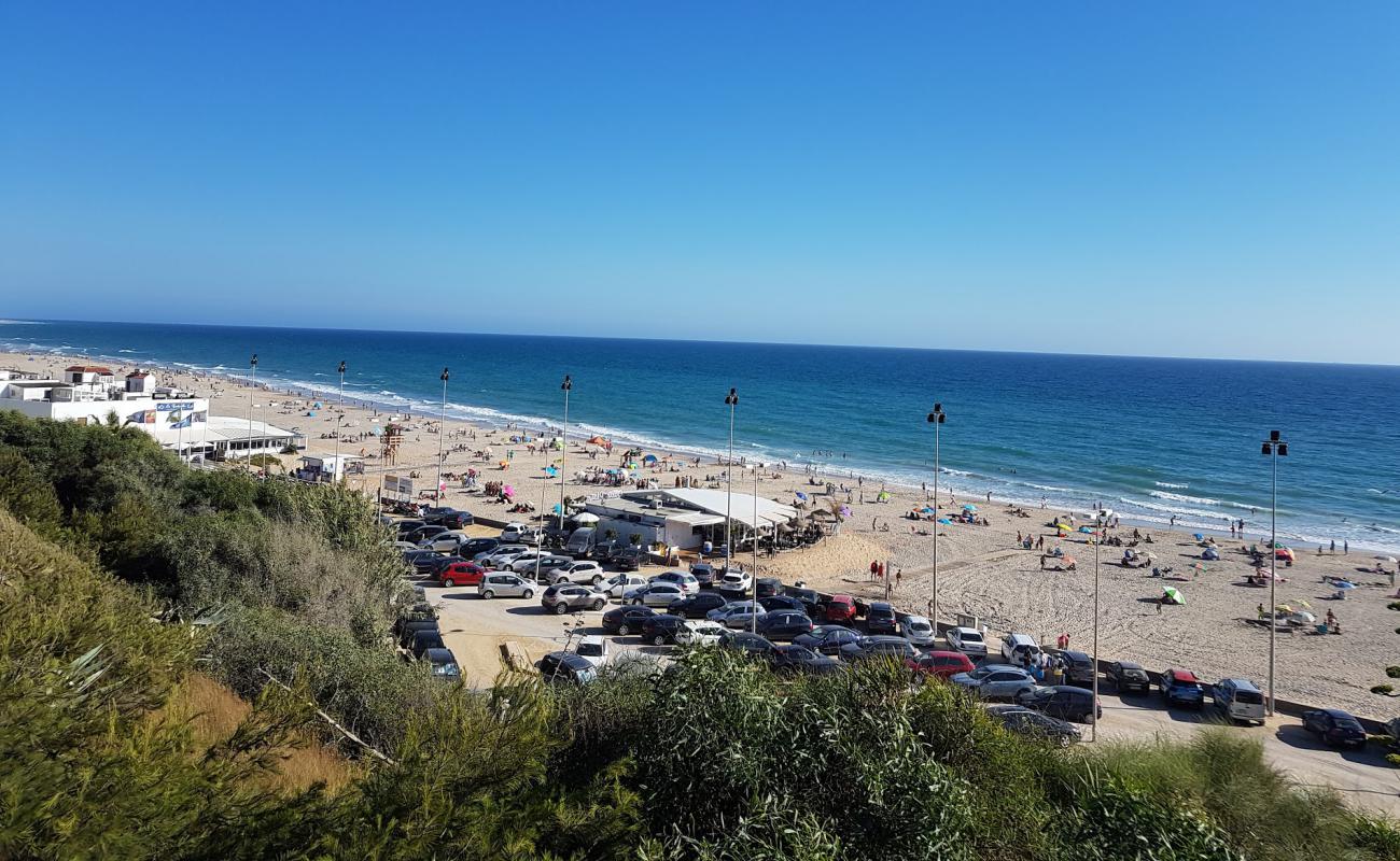 Photo de Playa de la Fontanilla En Conil avec sable lumineux de surface