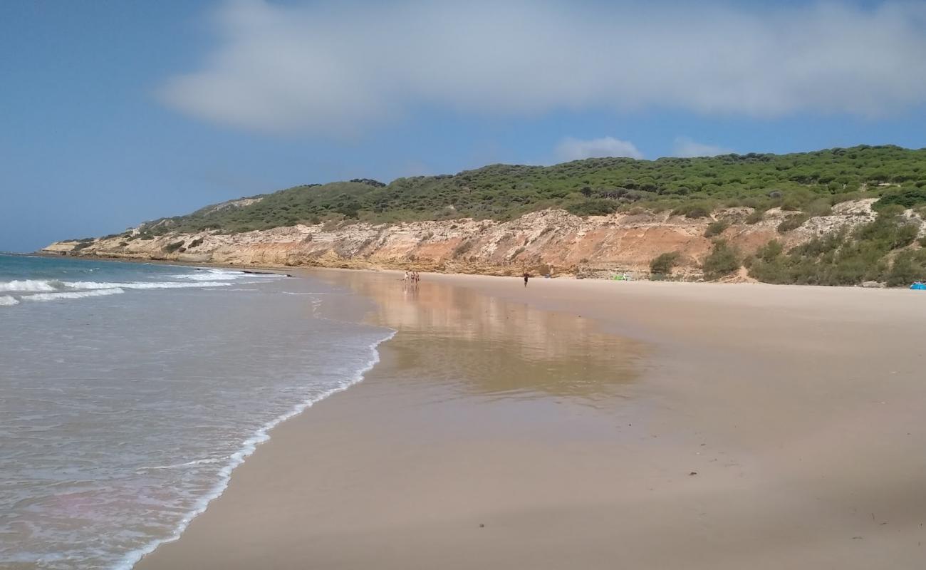 Photo de Playa de la Hierbabuena avec sable fin et lumineux de surface