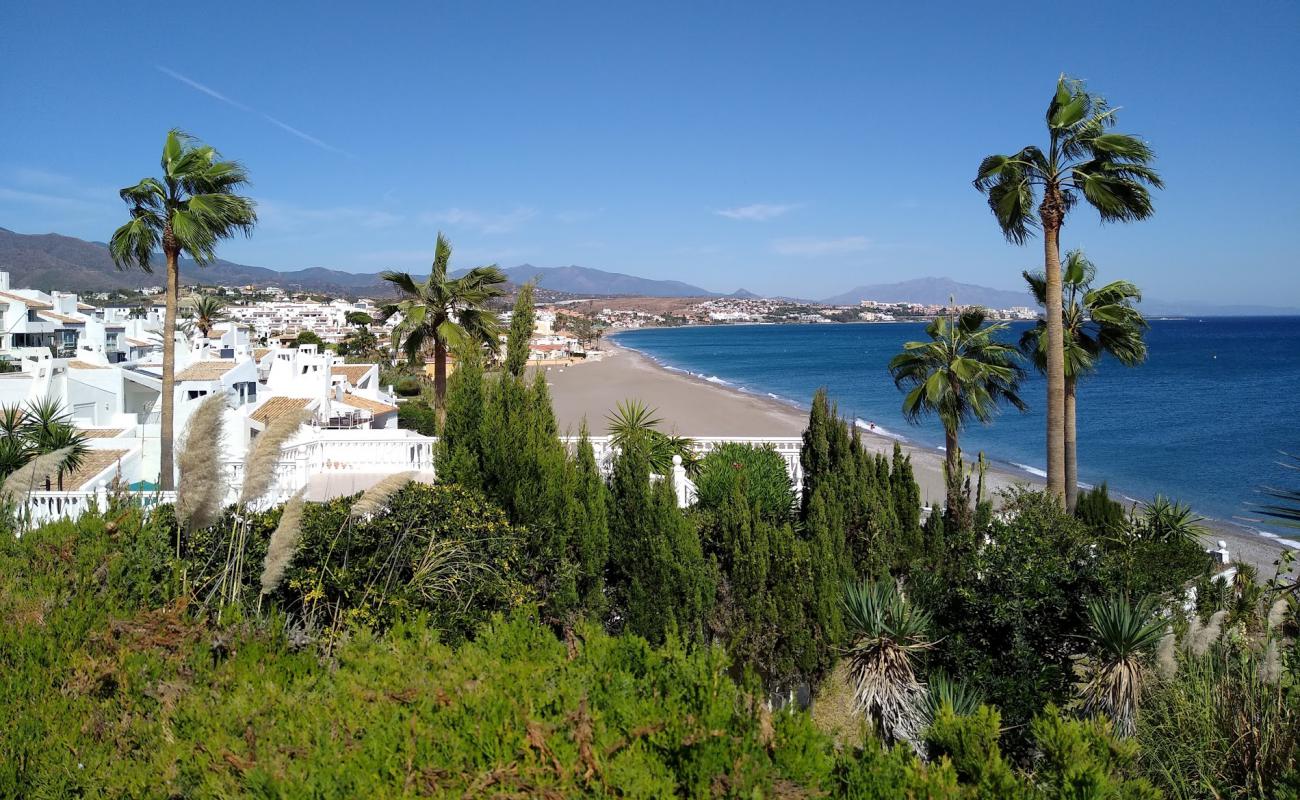 Photo de Playa Arroyo Vaquero S avec sable gris de surface