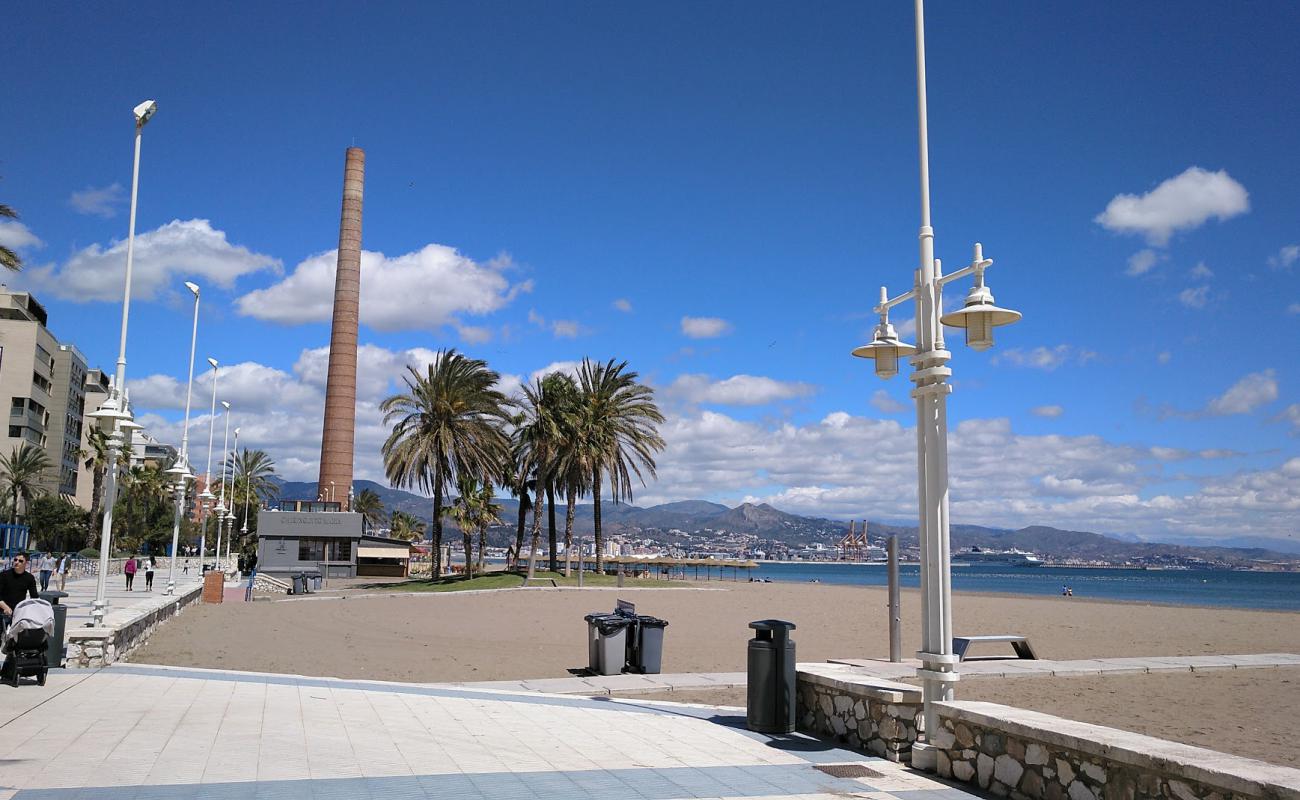 Photo de Playa de la Misericordia avec sable gris de surface