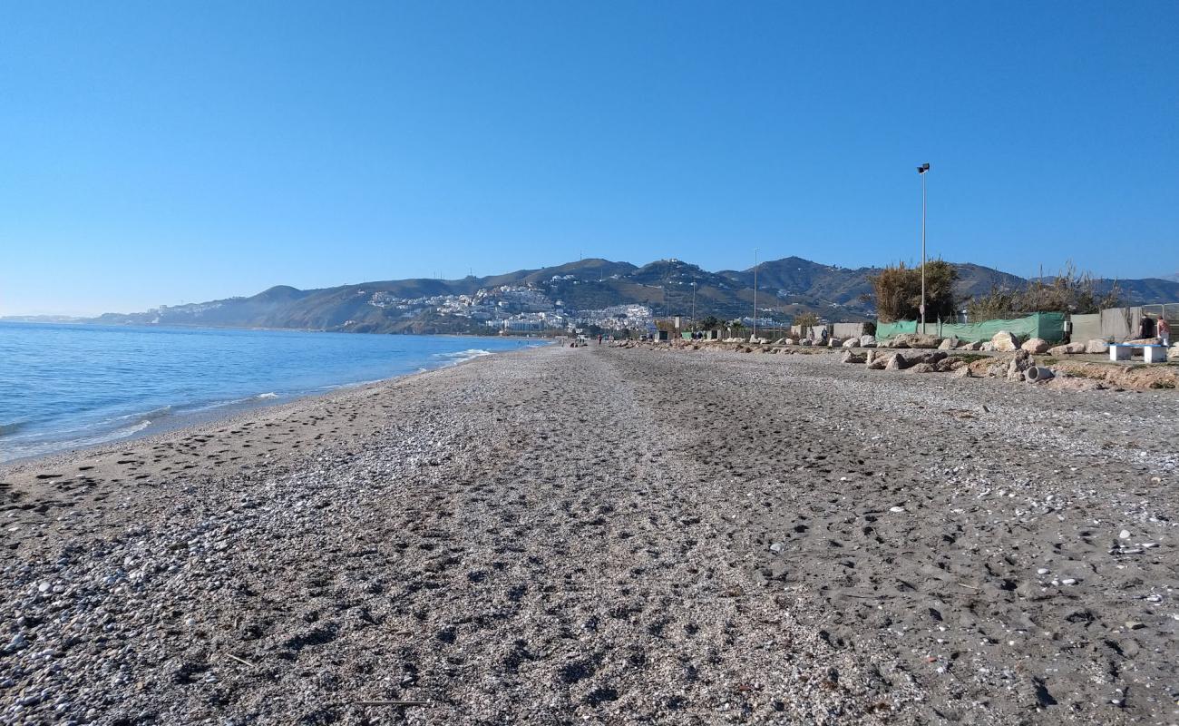 Photo de Playa Playazo Rio Seco avec sable gris de surface